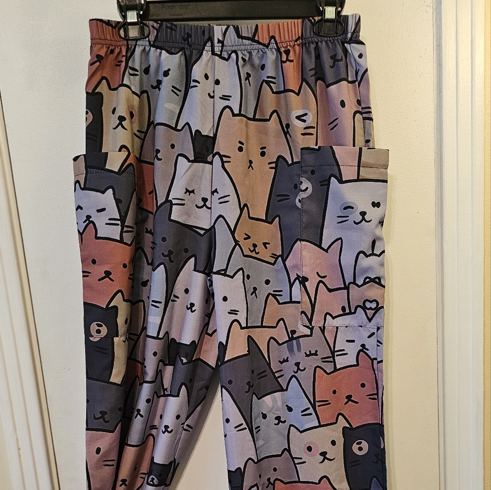 Cat Pants - So Comfy With Pockets - Woman's Size Medium